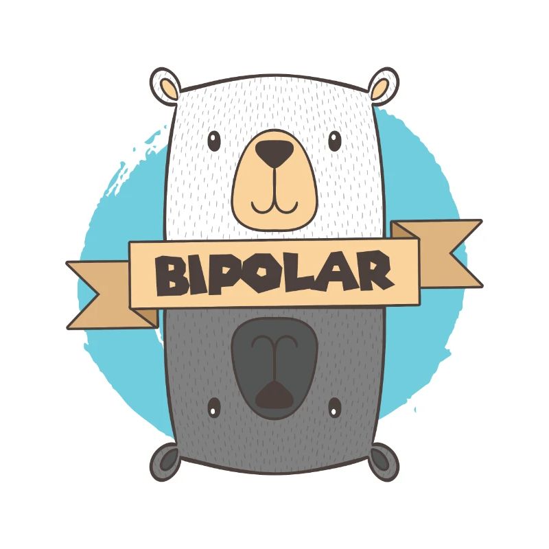 Bipolar T-Shirt - Eisbär Bipolar Geschenkidee