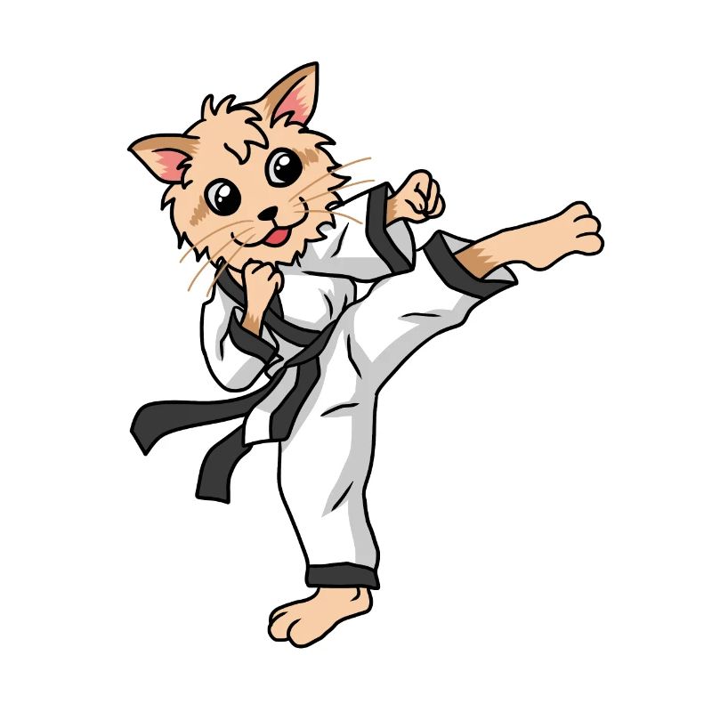 Chat de Karaté