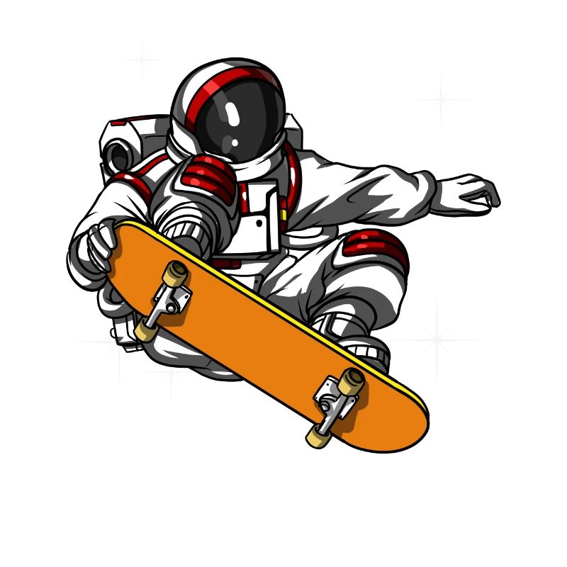 Astronaute de l'espace Skateboard Cosmic Galaxy Skater