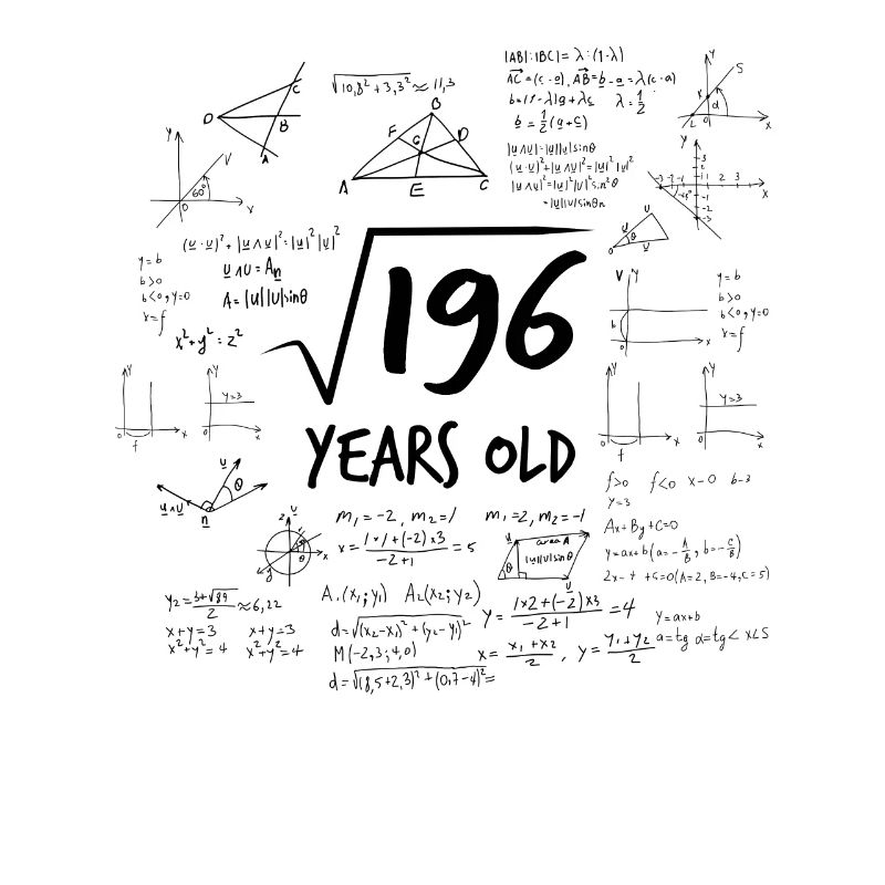 14ème anniversaire de 196 Mathématiques Nerd Math