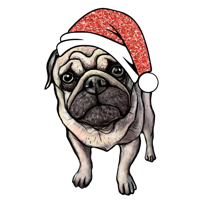 Mops Pug Weihnachten Geschenkidee