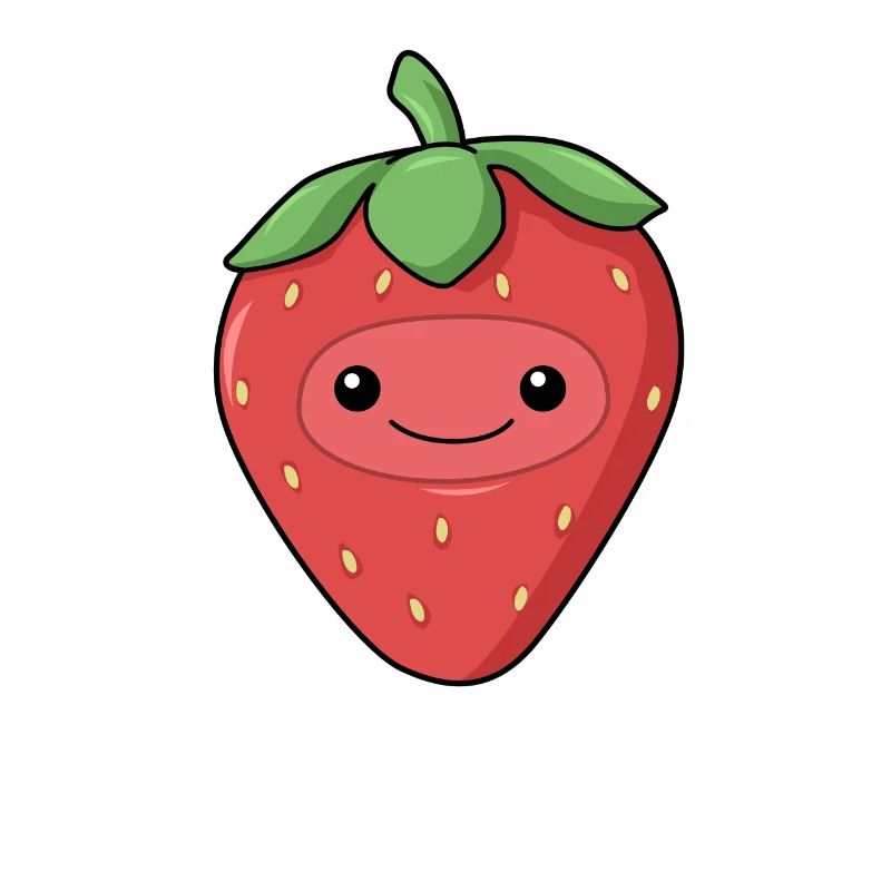 Comic Erdbeere Strawberry