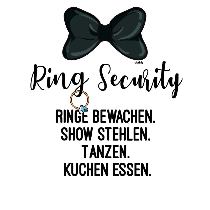 Ringträger Ring Security Hochzeit JGA