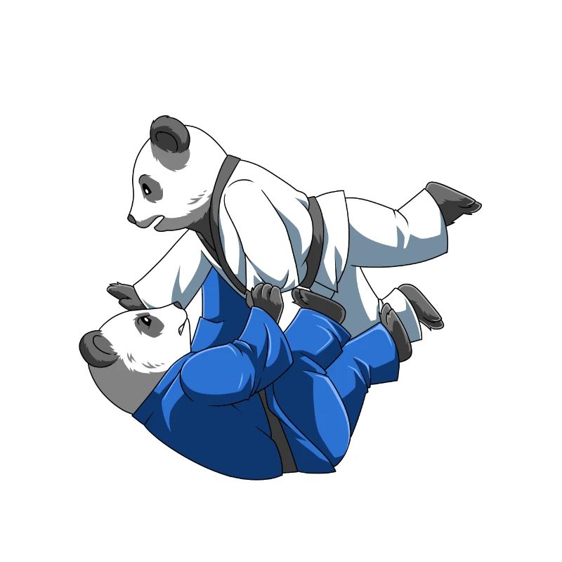 Pandabären beim BJJ Training