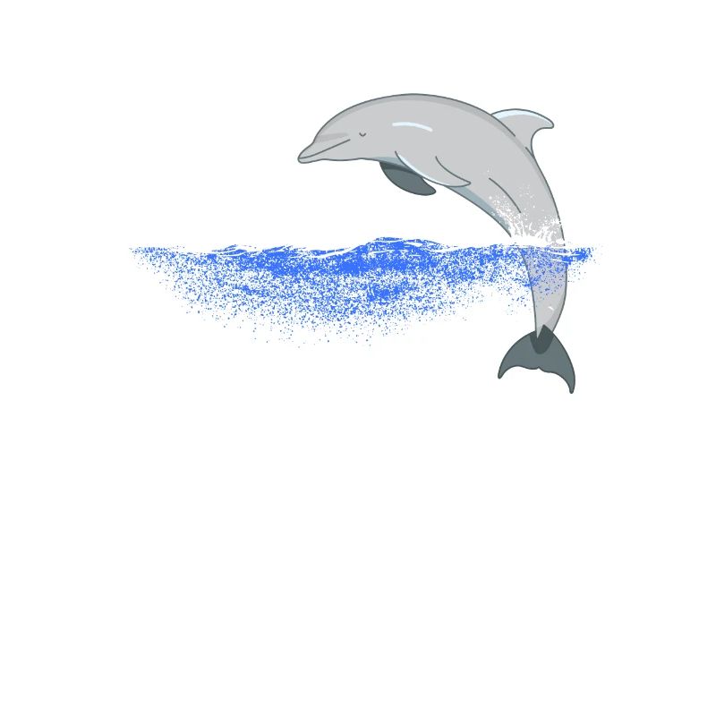 Jumping dolphin dolphins design