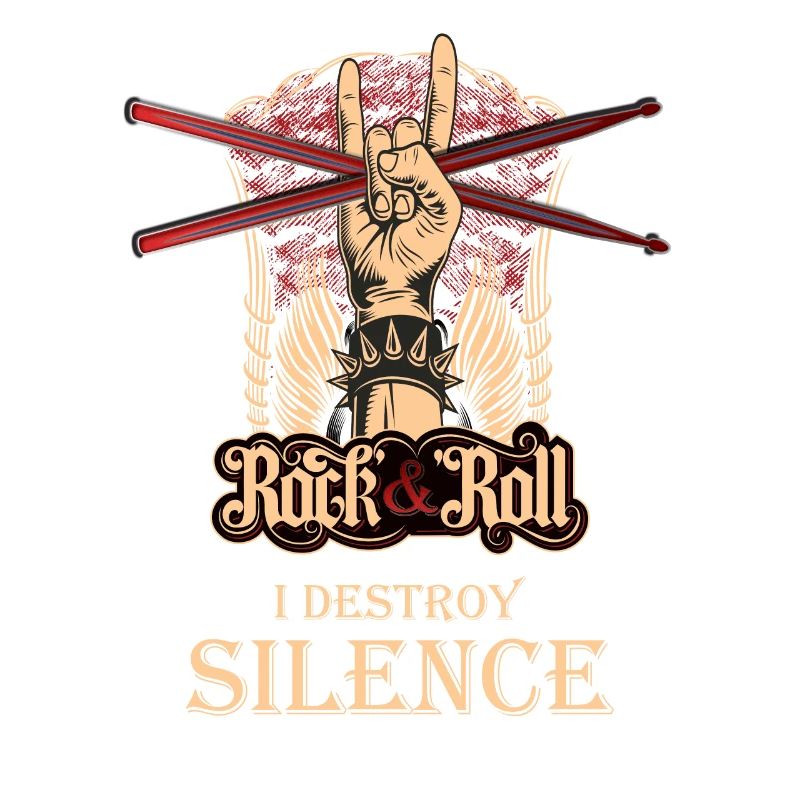 I destroy Silence, drummer, drummer, drums, drums