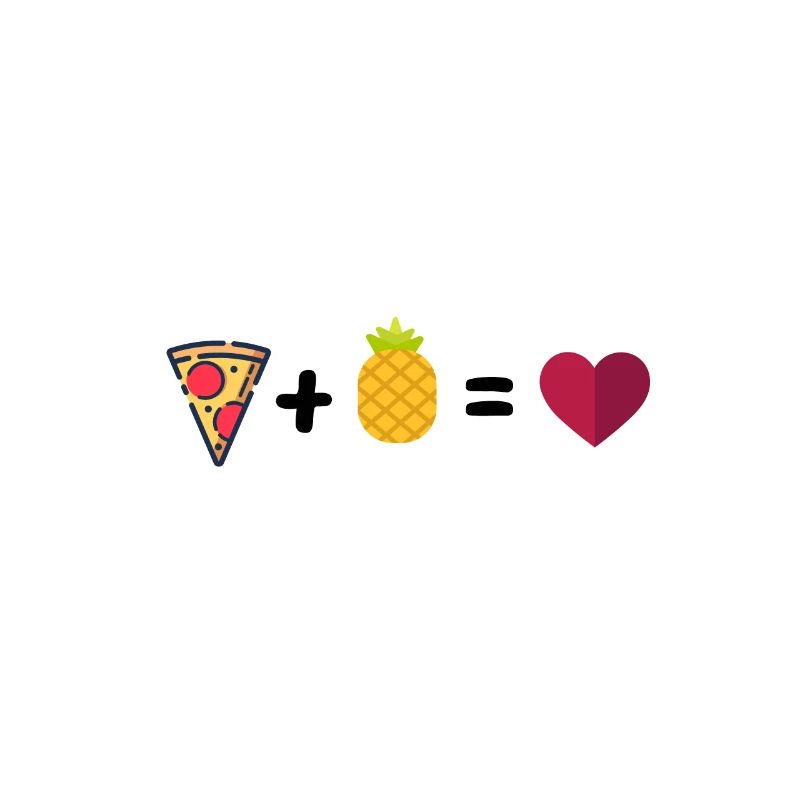 Pizza mit Ananas