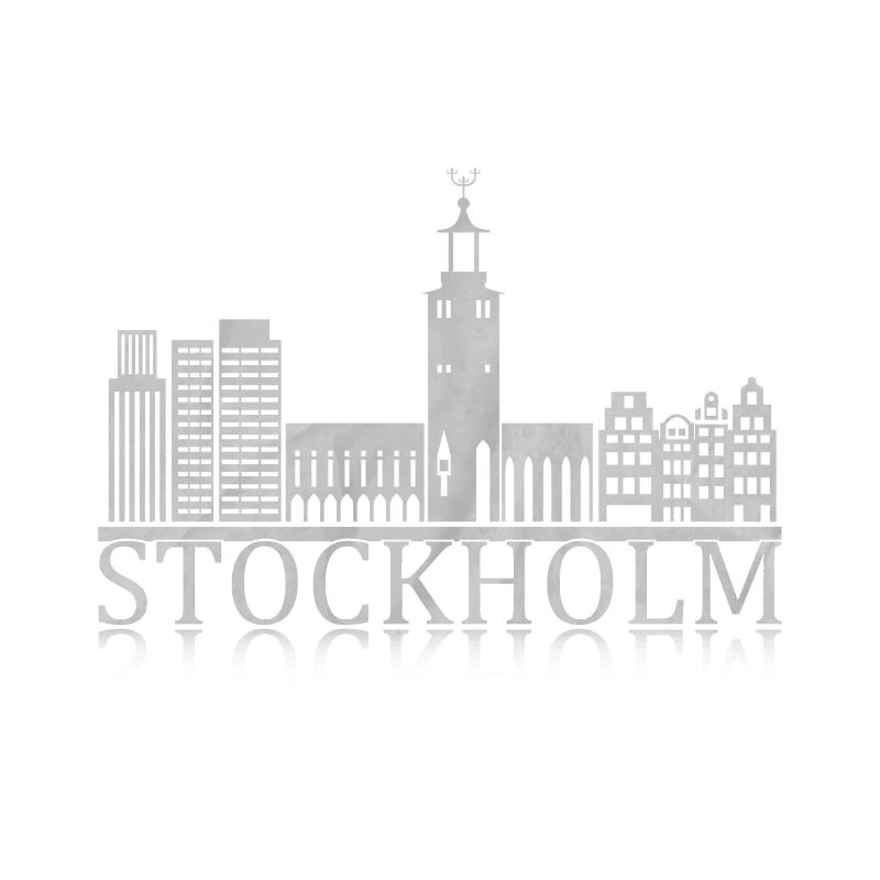 Stockholm Skyline Reflection