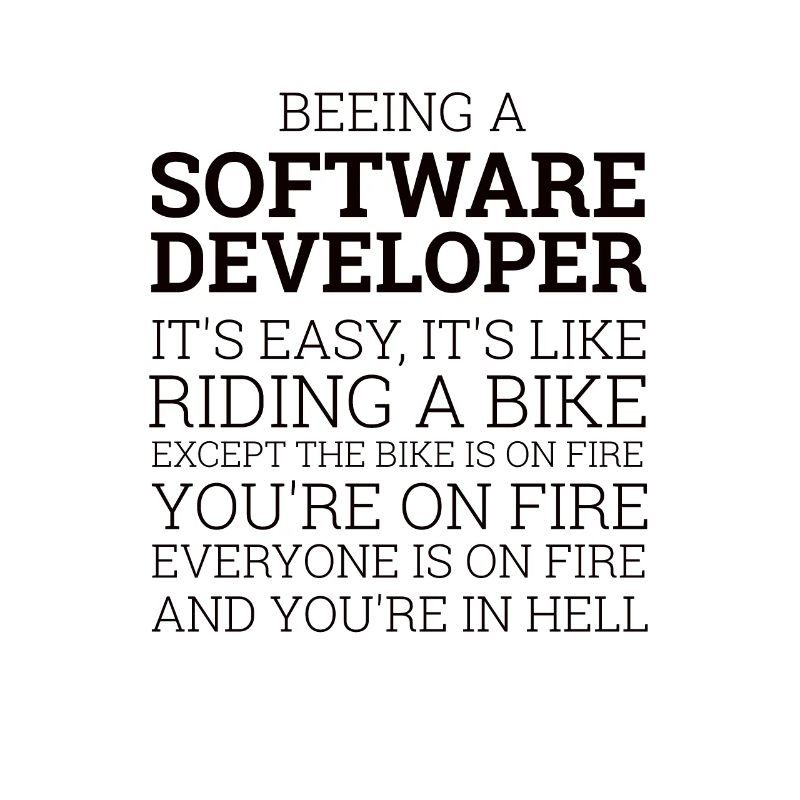 "Software Developer- Riding a Bike" | Computer