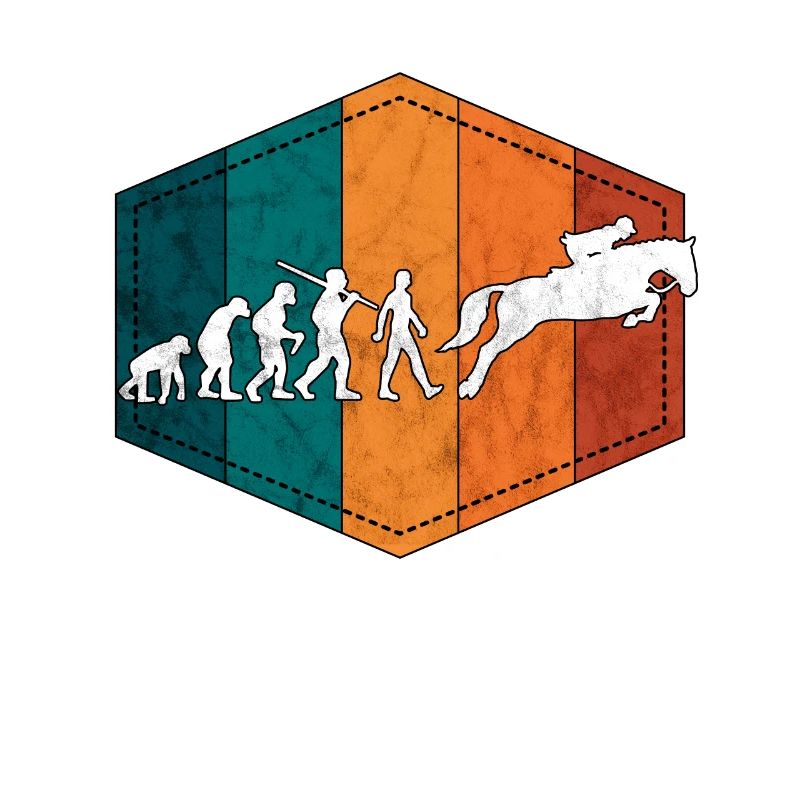 Cavalier évolution chevaux rétro