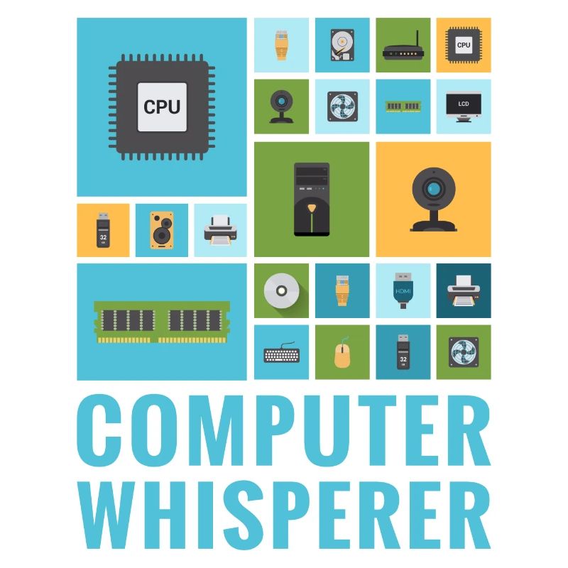 Computer Whisperer Funny IT Tech Support Help Desk
