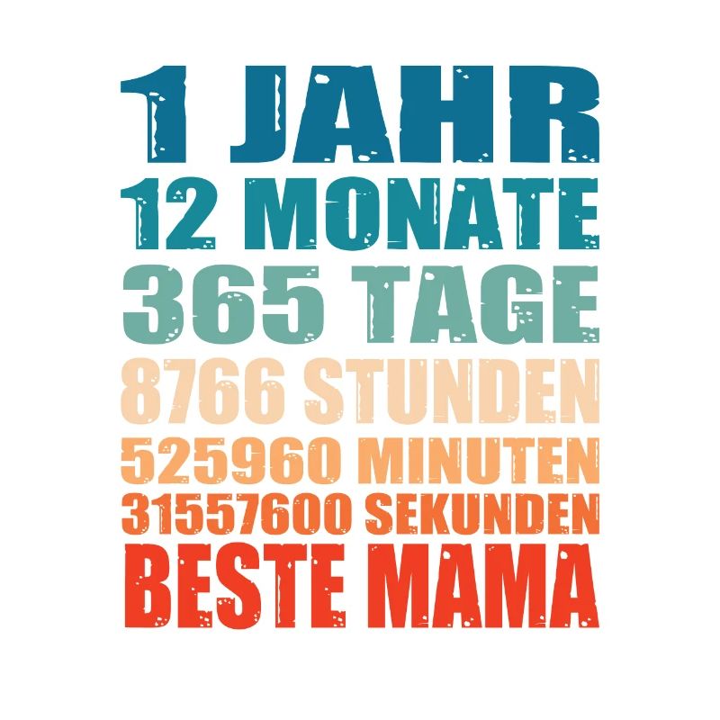 1 Jahre Beste Mama Spruch Muttertag Geschenk
