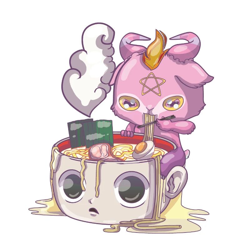 Pastel Goth Baphomet, Baphomet mignon bébé effrayant