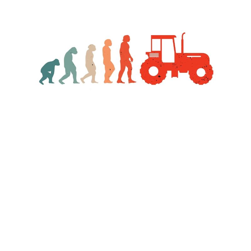 Farmer Tractor Tractor Tractor Evolution Retro