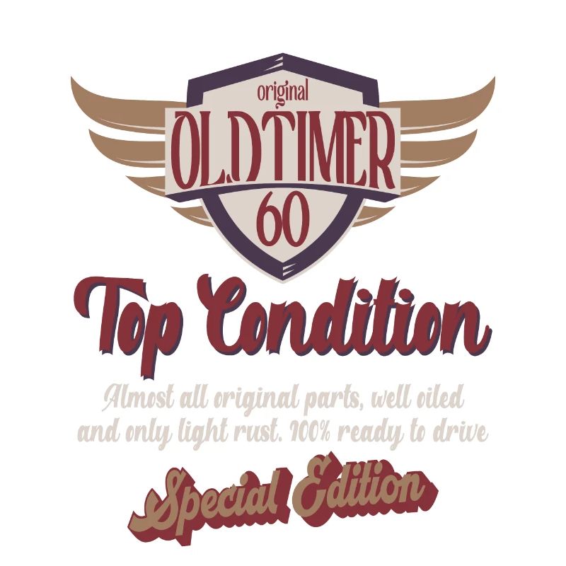 60 years oldtimer top condition 60th birthday