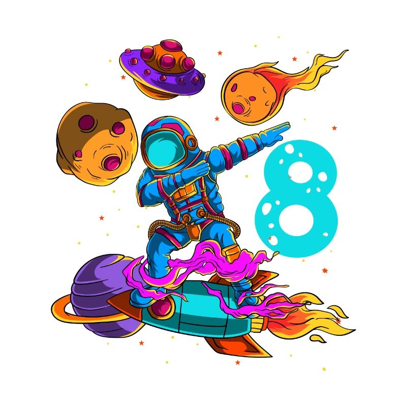 Astronaute Dans l’espace 8ème anniversaire