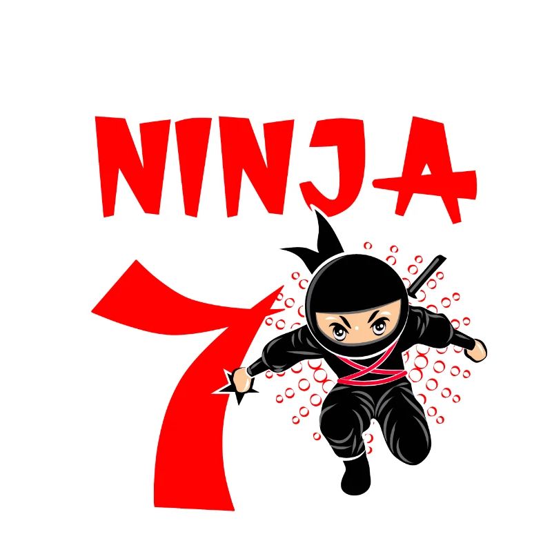 cooles Geschenk zum 7. Geburtstag Junge Ninja