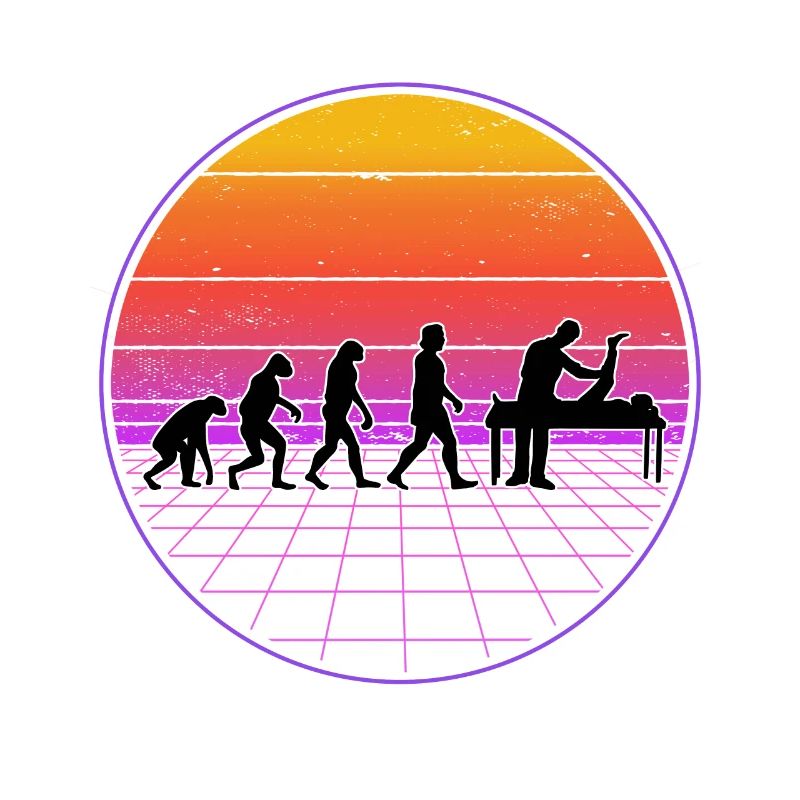 Physiotherapist Evolution Vaporwave Physio