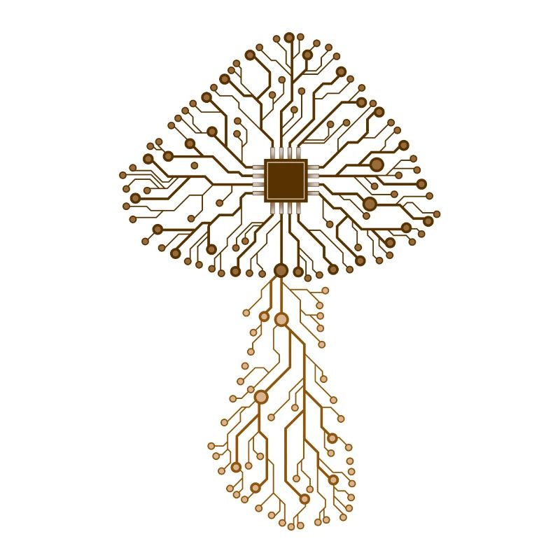 Magic Mushroom Psilocybin Circuit Board