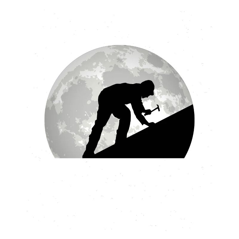 Dachdecker Mond Hausdach Dachziegel Dach