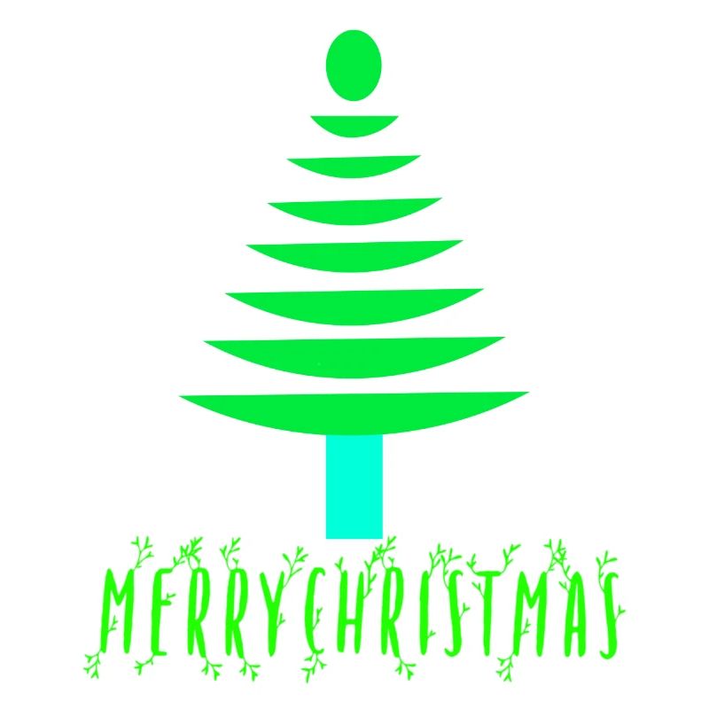 Neon Pine Christmas Tree