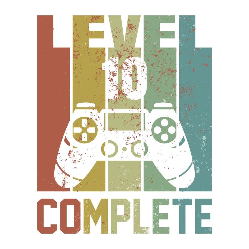 Level 10 Complete Geburtstagsshirt Jugend Geschenk