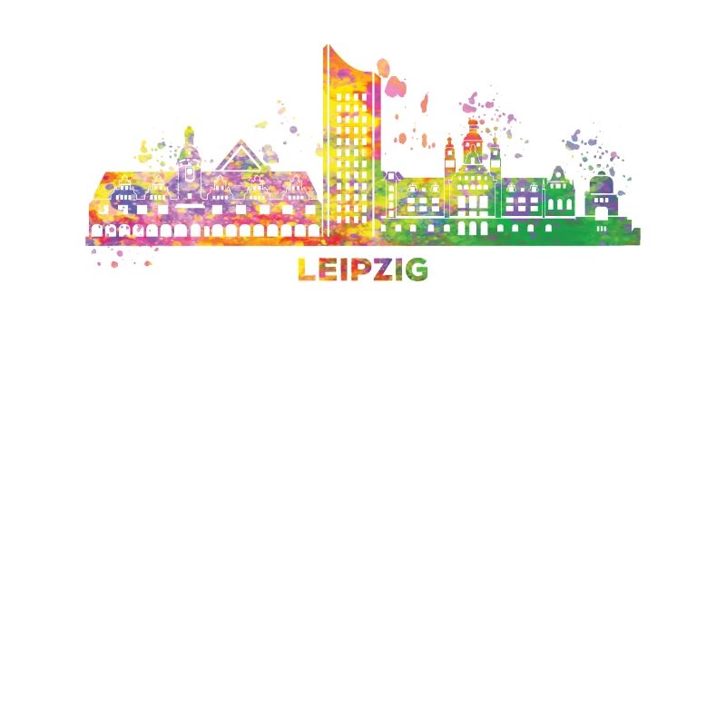 Leipzig Skyline Coloré Leipzig Uniriese