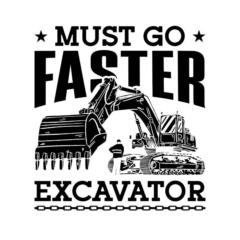 Excavator Construction workers Excavator driver Gift idea