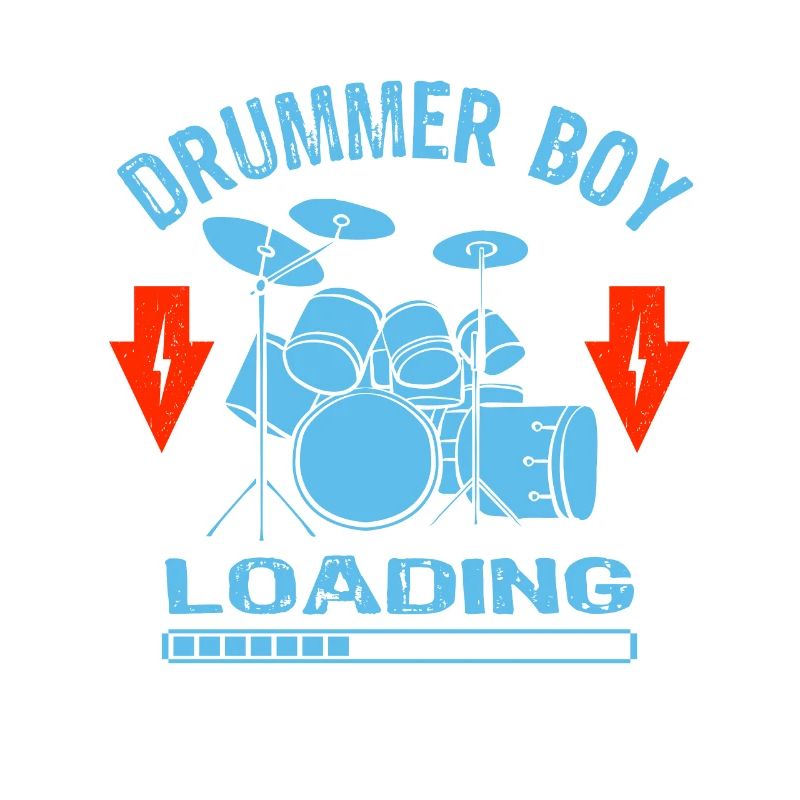 Drummer Boy Loading Drumset Cool Drummer Cadeau