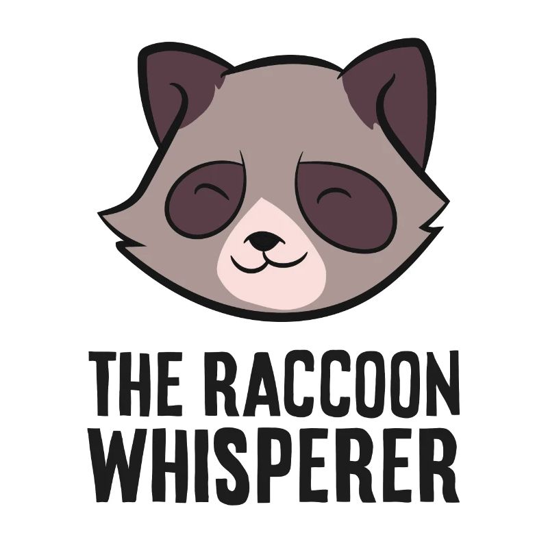 Der Waschbärflüsterer Lustiger Waschbär