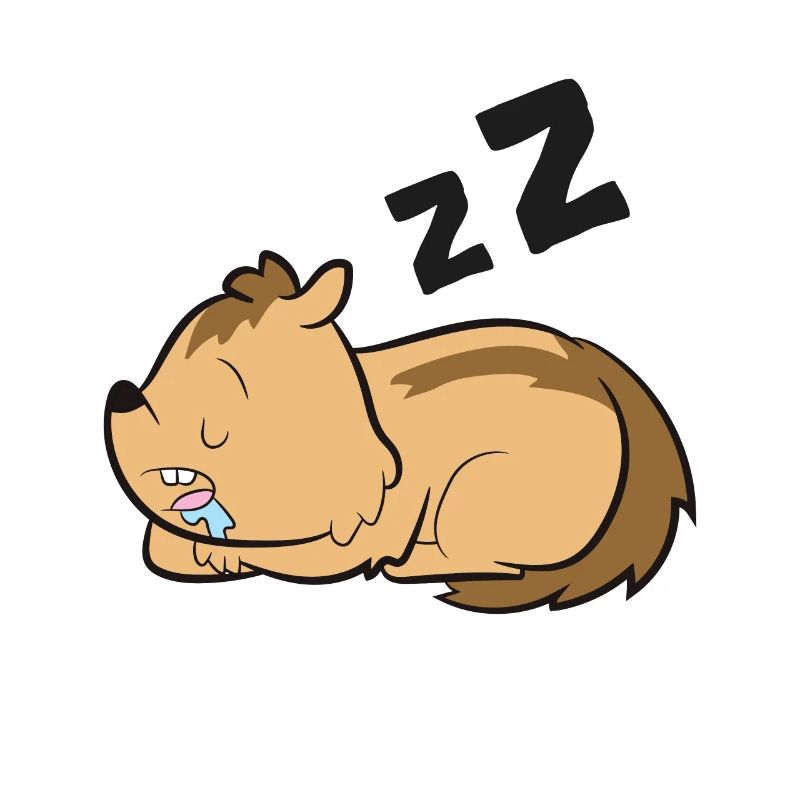 Sleeping Chipmunk Lazy Chipmunk