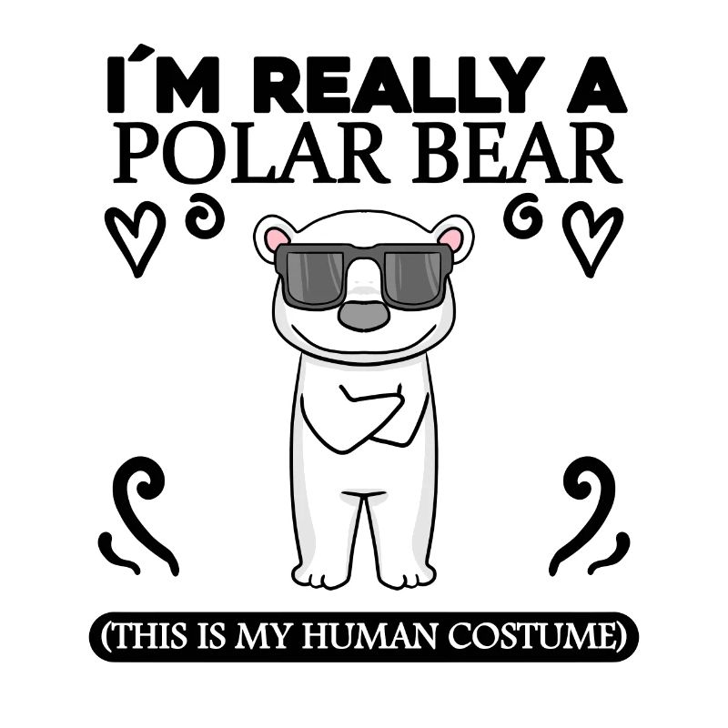 Eisbär Polarbär Bär Spruch Sprüche