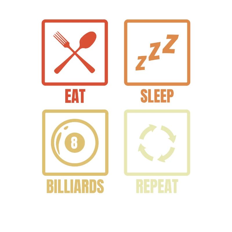 Billiard player routine
