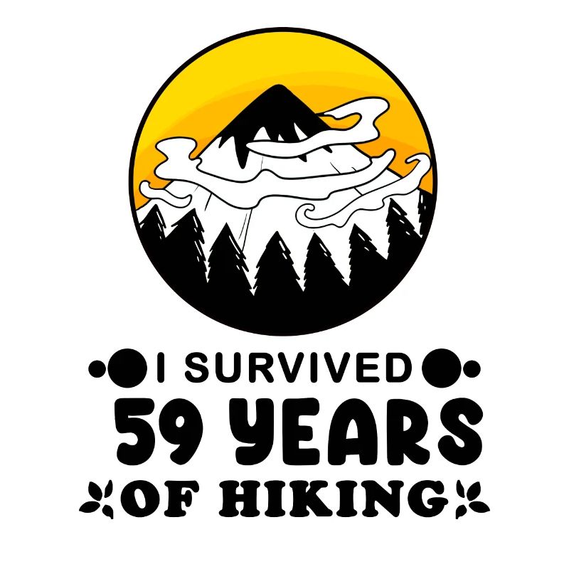 Mountain Wanderer 59th Birthday 59 years old Gift