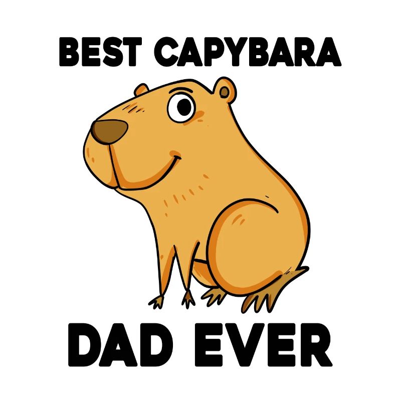 Capybara Father Capybara Capybara Pig
