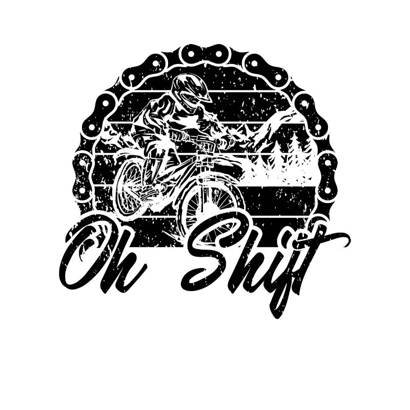 Oh Shift Retro Cyclisme Vélo Course Mountain Biker