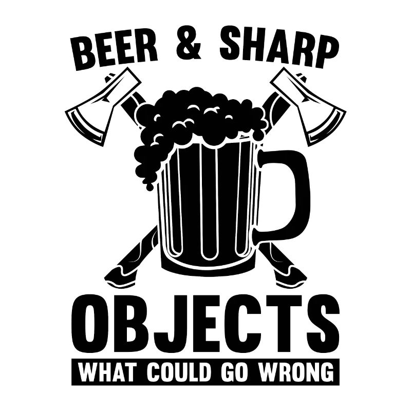 Bière et objets tranchants Lancer de hache Lanceur de hache