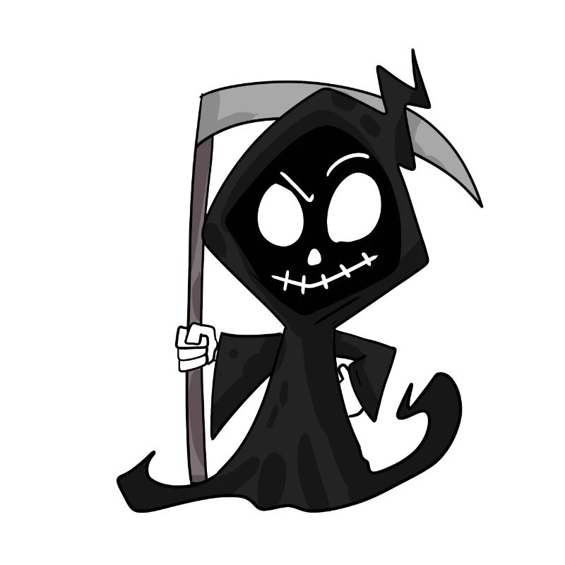 Grim Reaper with Scythe - Halloween