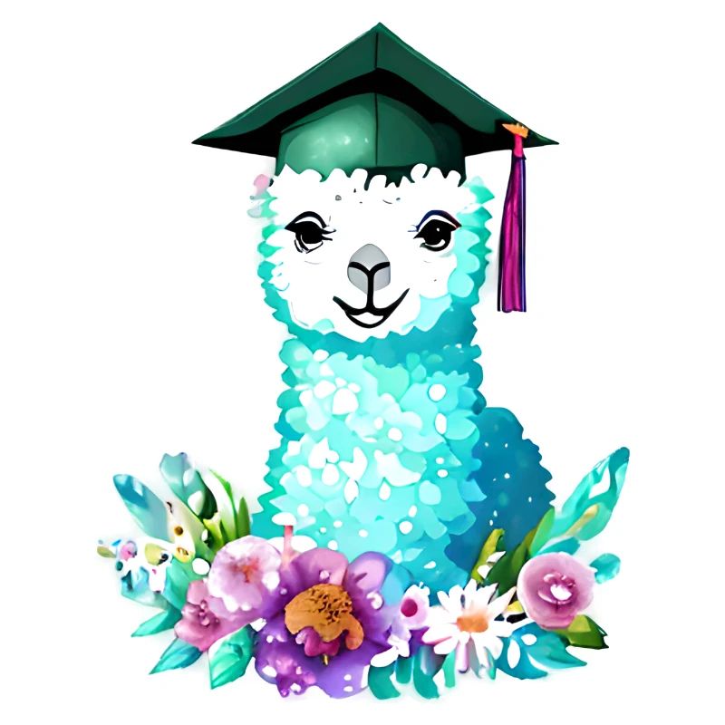 Bachelor Schulabschluss Alpaka Studium Absolvent