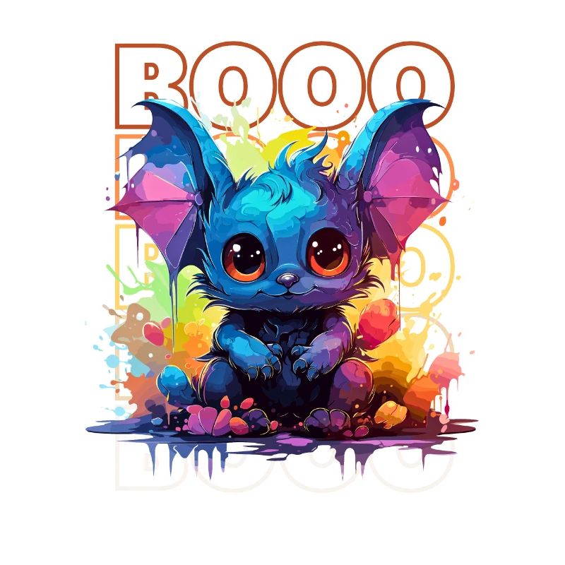 Chibi Flap & Booo! Playful Bat Tee!