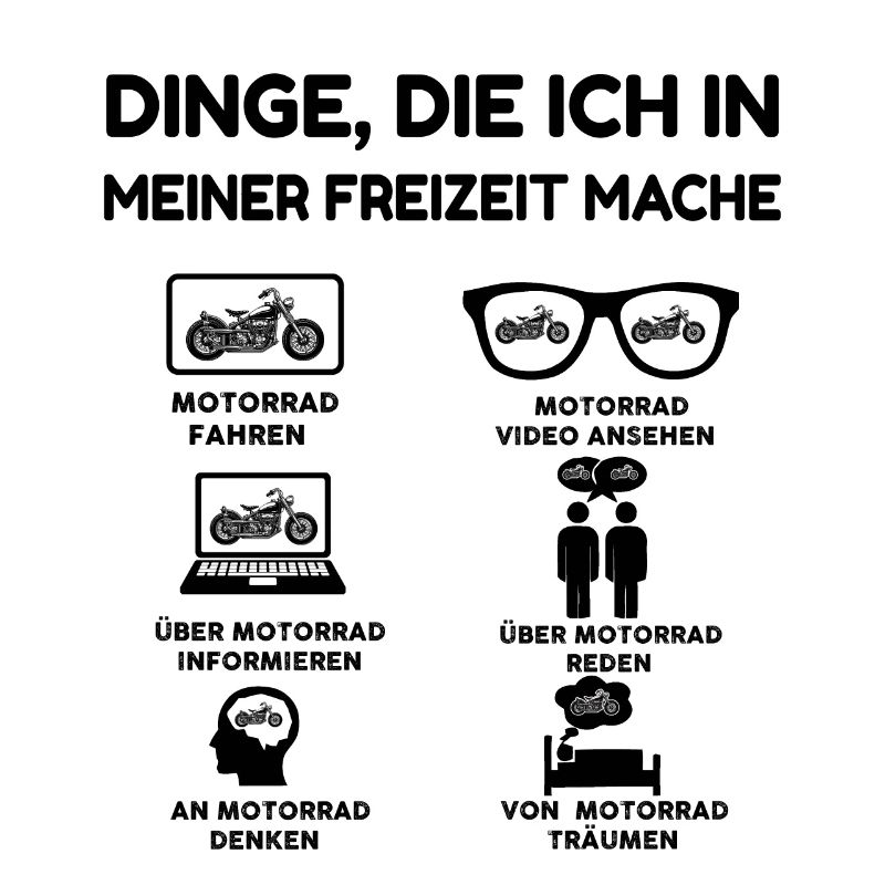 Dinge, die ich in meiner Freizeit mache Motorrad