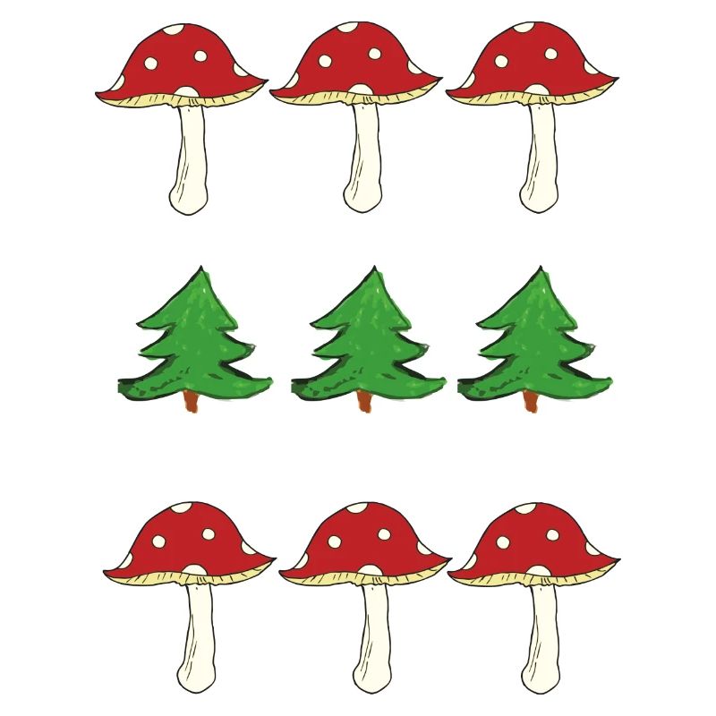Toadstools and forest
