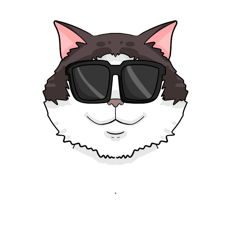Ragdoll Katze mit Brille - coole Katze