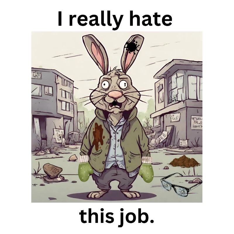 I really hate - funny motif