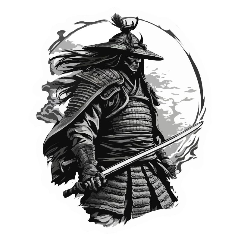 Samurai / Japanisch / Harakiri / Katana / Mann