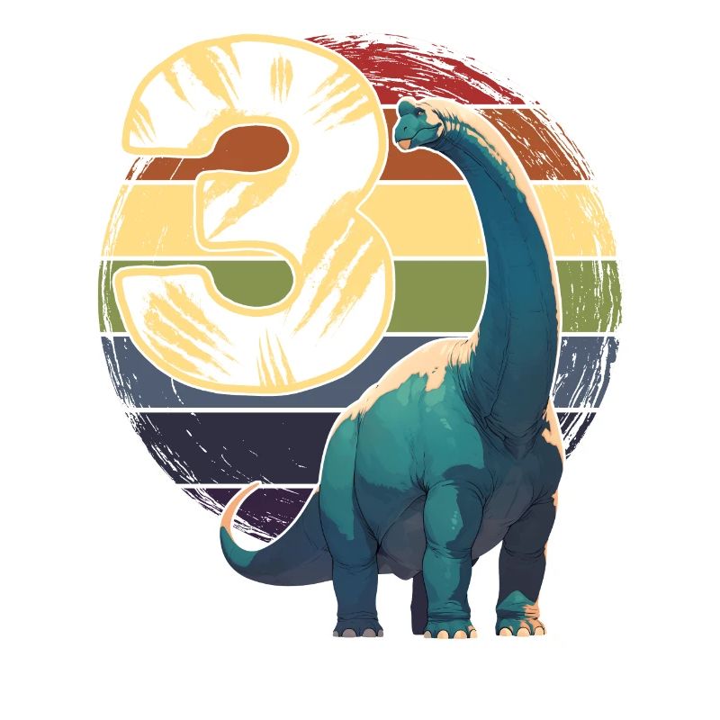 Brachiosaurus 3 Years 3rd Birthday Gift