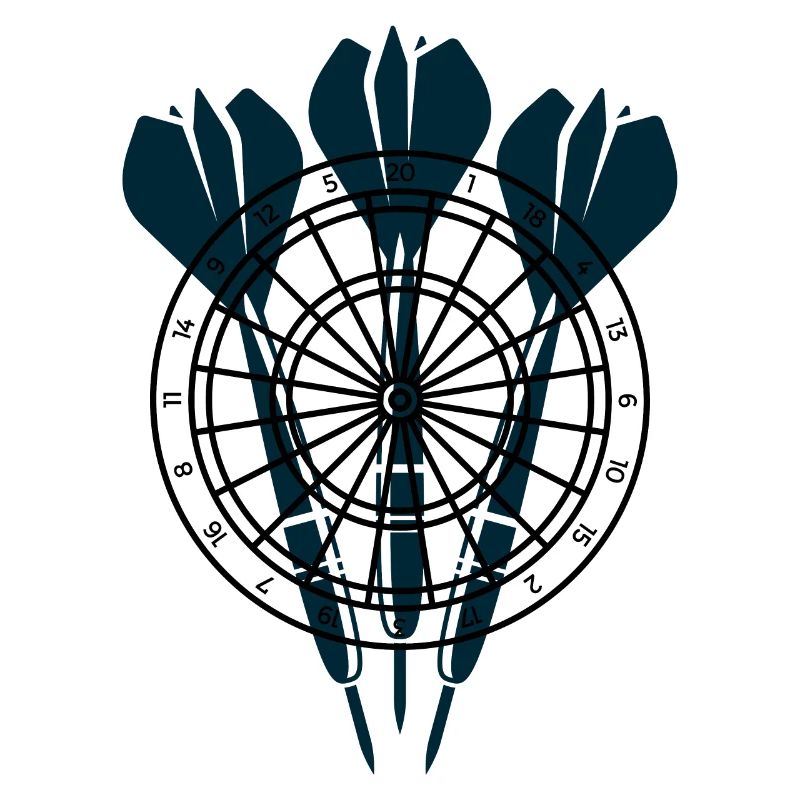 Trois flèches devant la cible