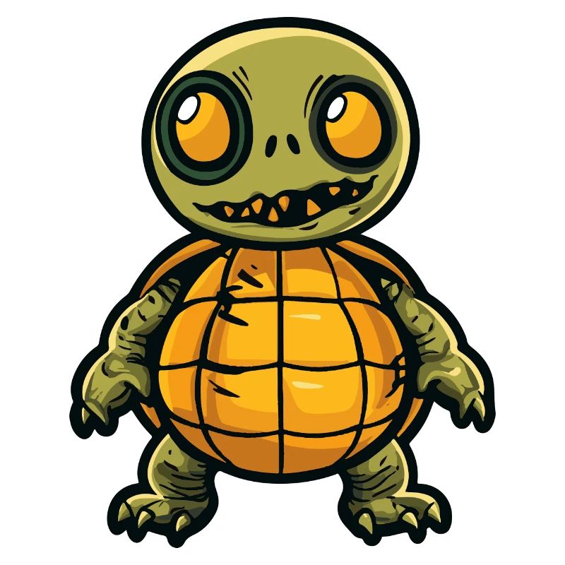 Turtle Halloween Comic Funny