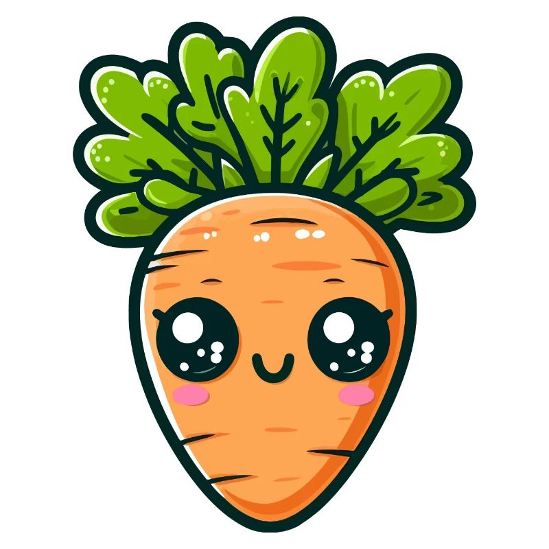 Chibi Carotte feuillue
