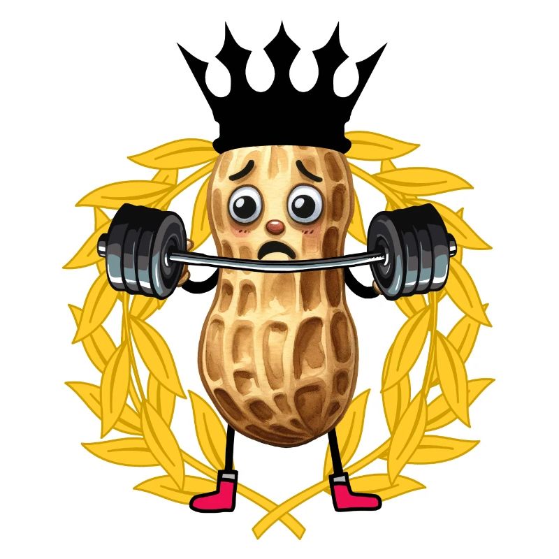 Erdnuss Gewichte Bobybilder GYM Hanteln Training